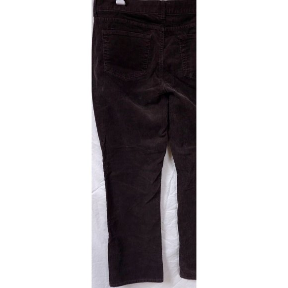 St. Johns Bay 16 Brown Straight Leg Stretch High Waist Corduroy Pants 36X32 - Picture 10 of 12